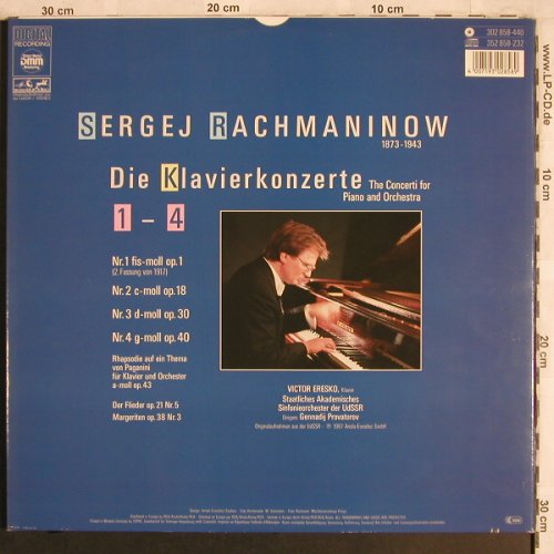 Rachmaninow,Sergej: Die Klavierkonzerte 1-4, Foc, Melodia/Eurodisc(302 858-440), D, co, 1987 - 3LP - L7917 - 15,00 Euro