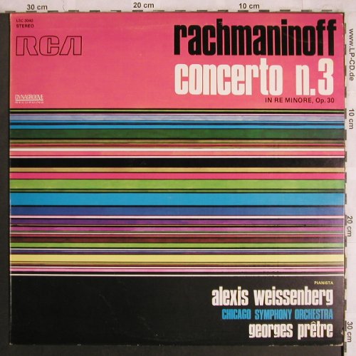 Rachmaninoff,Sergei: Concerto Nr.3 in re Minore,op.30, RCA(LSC 3040), I, 1972 - LP - L7923 - 6,00 Euro