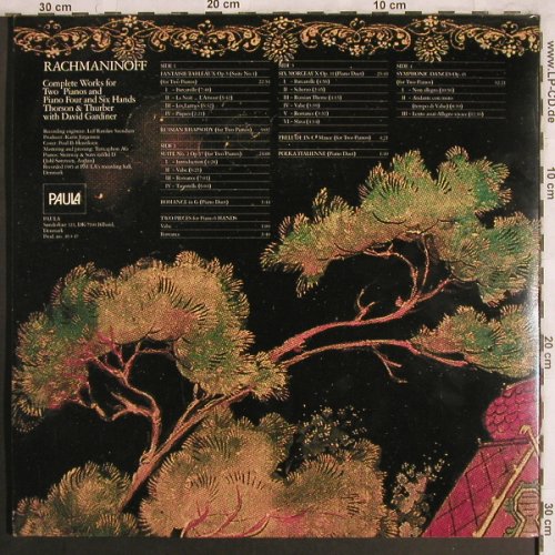 Rachmaninoff,Sergei: Complete Works f.2 Pianos,4&6 Hands, Paula(46+47), DK,  - 2LP - L7928 - 20,00 Euro