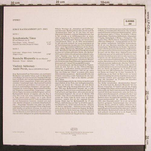 Rachmaninoff,Sergei: Symphonische Tänze 2 Klaviere,op.45, Decca(6.42068 AW), D,vg+/m-, 1979 - LP - L7945 - 5,00 Euro