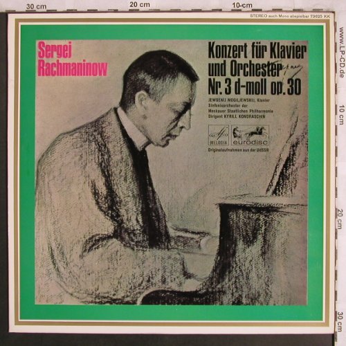 Rachmaninow,Sergej: Konzert für Klavier u.Orch.Nr.3d-mo, Melodia/Eurodisc(73625 KK), D,  - LP - L7947 - 7,50 Euro