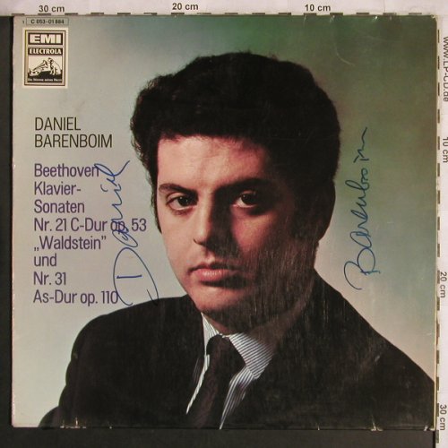 Barenboim,Daniel: Beethoven Kl.Sonaten - Autogramm, EMI Electrola(C 053-01 884), D,VG-/vg+,  - LP*2 - L7957 - 10,00 Euro