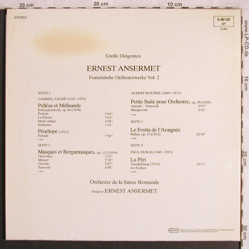 Ansermet,Ernest: Französische Orchesterwerke Vol.2, Decca, m /vg+(6.48120 DT), D,Ri, Foc,  - 2LP - L7968 - 6,00 Euro