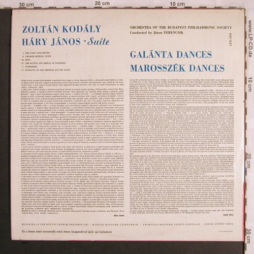 Kodaly,Zoltan: Hary Janos Suite/Marosszek Dances/G, Hungaroton (LPX 1194), H Typ: LP Best.-Nr.: L7976 Preis: 6,00 Euro
