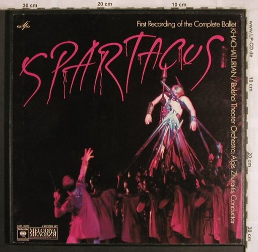 Khatchaturian,Aram: Spartacus, Box, toc, Columbia/Melodia (D4M 33493), US, 1975 Typ: 4LP Best.-Nr.: L7982 Preis: 25,00 Euro
