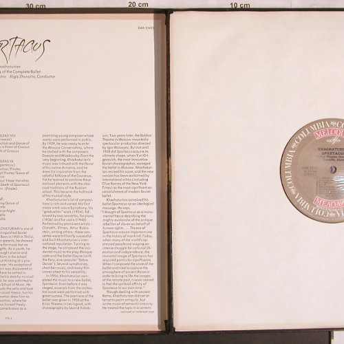 Khatchaturian,Aram: Spartacus, Box, toc, Columbia/Melodia (D4M 33493), US, 1975 Typ: 4LP Best.-Nr.: L7982 Preis: 25,00 Euro