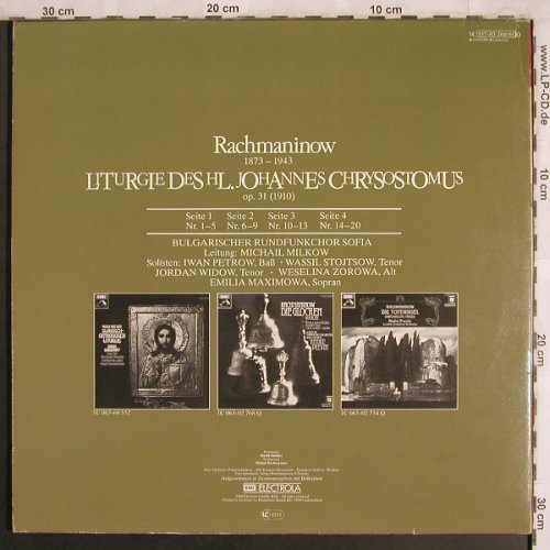 Rachmaninow,Sergej: Liturgie d.Hl.Johannes Chrysostomus, EMI, Foc(157-03 260/61 Q), D, m-/vg+, 1978 - 2LPQ - L7985 - 7,50 Euro