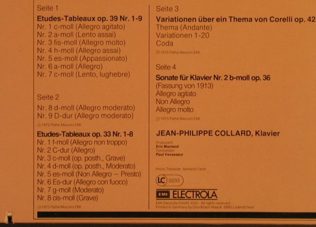 Rachmaninoff,Sergej: Etudes Tableaux op.39,Corelli-Vari., EMI(147-52 630/31), D, co,Foc, 1971 - 2LPQ - L7992 - 14,00 Euro