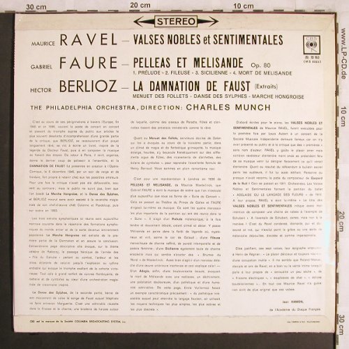 Ravel,Maurice/Faure/Berlioz: Valse Nobles et Sent./Pelleas et..., CBS(S 73 153), F,  - LP - L8005 - 6,00 Euro