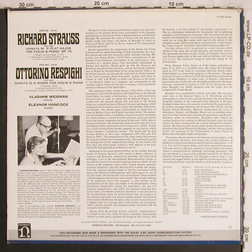 Strauss,Richard: Sonata in E-Flat Major/Sonata B Min, Nonesuch, co(H-71205), US,m-/vg+,  - LP - L8008 - 9,00 Euro