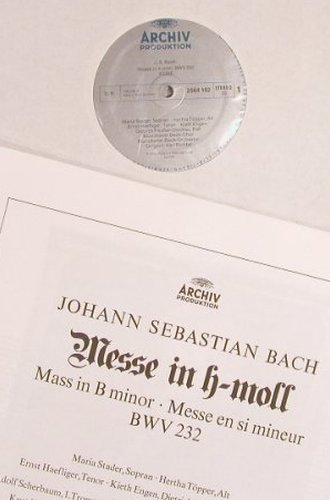 Bach,Johann Sebastian: Messe In H-Moll,bwv 232, Box, Ri, Archiv(2722 026), D, 1962 - 3LP - L8016 - 12,50 Euro