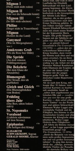 Wolf,Hugo: Goethe-Lieder, EMI Nent(037-03 725), D, Ri,  - LP - L8021 - 7,50 Euro