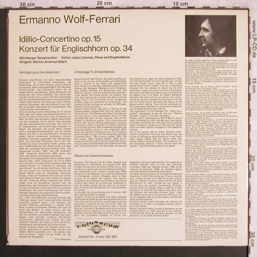 Wolf-Ferrari,Ermanno: Idillo-Concertino, Colosseum(SM 565), D,  - LP - L8023 - 12,50 Euro