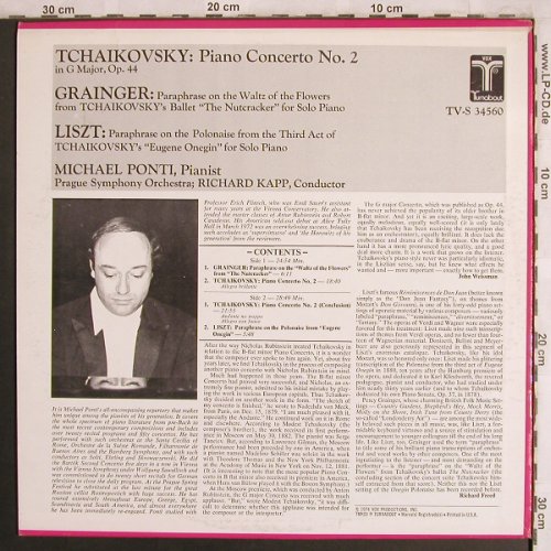 Tschaikowsky,Peter: Piano Concerto No.2,Paraph.Nutcrack, Turnabout Vox(TV-S 34 560), US, 1974 - LP - L8025 - 9,00 Euro