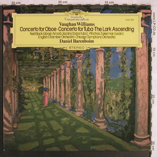 Williams,Vaughan: Concerto for Oboe/Tuba, VG+/vg+, D.Gr.(2530 906), UK, CO, 1977 - LP - L8026 - 4,00 Euro