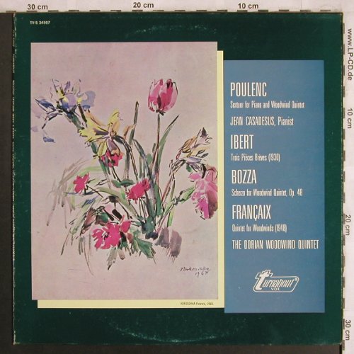 Dorian Woodwind Quintet: Poulenc:Sextuor f.Piano..., m-/vg+, Turnabout Vox(TV-S 34507), US, 1975 - LP - L8028 - 7,50 Euro