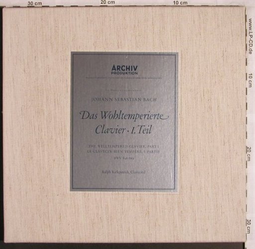Bach,Johann Sebastian: Das Wohltemperierte Clavier 1.Teil, Archiv (2708 006), D, Box Typ: 2LP Best.-Nr.: L8045 Preis: 17,50 Euro