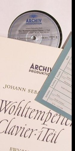 Bach,Johann Sebastian: Das Wohltemperierte Clavier 1.Teil, Archiv (2708 006), D, Box Typ: 2LP Best.-Nr.: L8045 Preis: 17,50 Euro