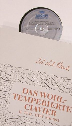 Bach,Johann Sebastian: Das Wohltemperierte Clavier 2.Teil, Archiv (2710 007), D, Box, 1969 Typ: 3LP Best.-Nr.: L8046 Preis: 17,50 Euro