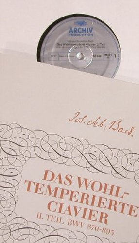 Bach,Johann Sebastian: Das Wohltemperierte Clavier 2.Teil, Archiv(2710 007), D, Box, 1969 - 3LP - L8046 - 17,50 Euro