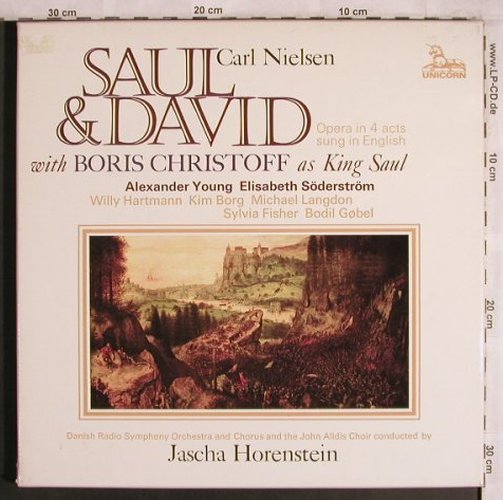 Nielsen,Carl: Saul & David, Box, sung in engl., Unicorn(RHS 343/5), UK, 1976 - 3LP - L8078 - 15,00 Euro