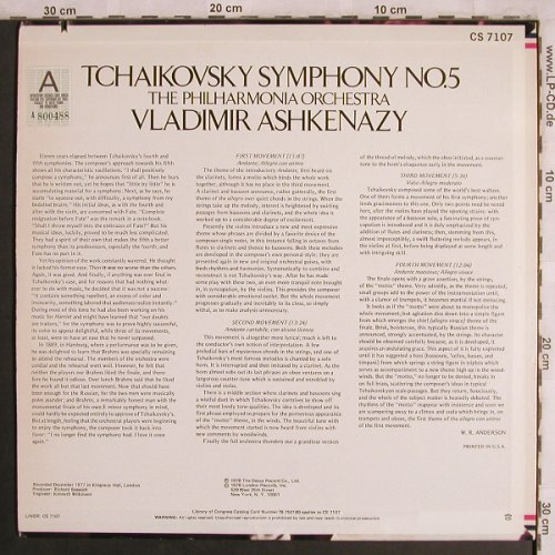 Tschaikowsky,Peter: Symphonie Nr.5, London ffrr(CS 7107), UK, co, 1978 - LP - L8083 - 6,00 Euro