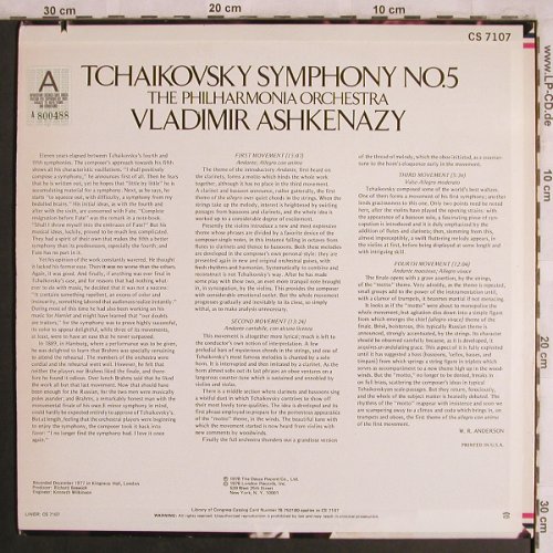 Tschaikowsky,Peter: Symphonie Nr.5, London ffrr (CS 7107), UK, co, 1978 Typ: LP Best.-Nr.: L8083 Preis: 6,00 Euro