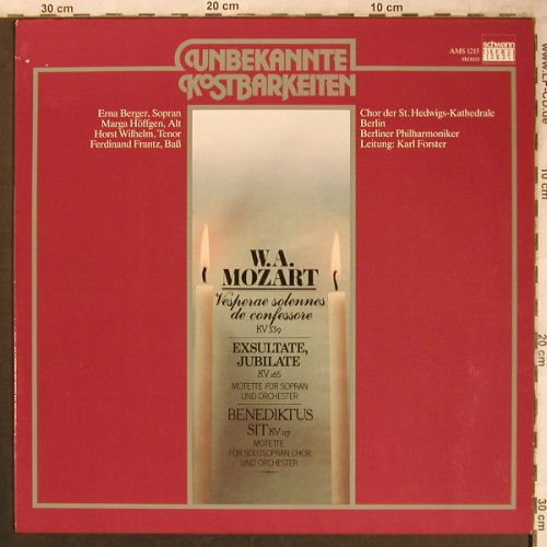 Mozart,Wolfgang Amadeus: Vesperae solennes de confessore, Schwann(AMS 1215), D, Ri,  - LP - L8132 - 7,50 Euro