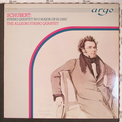 Schubert,Franz: String Quartet in G Major,op.161, Argo (ZK 78), UK, 1980 Typ: LP Best.-Nr.: L8134 Preis: 6,00 Euro