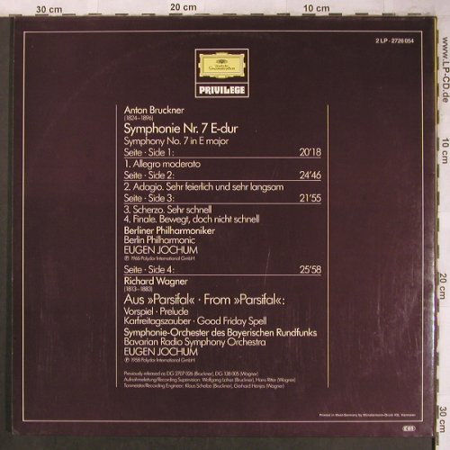 Bruckner,Anton / Wagner: Symphonie Nr.6/Parsifal, Foc, D.Gr. Privilege(2726 054), D,  - 2LP - L8143 - 7,50 Euro