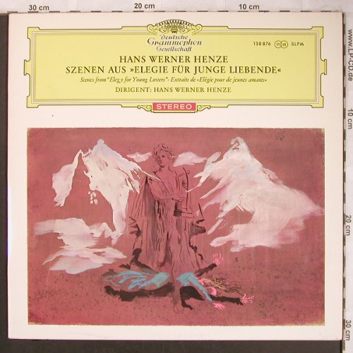 Henze,Hans Werner: Elegie Für Junge Liebende-Szenen, Deutsche Gramophon (SLPM 138 876), D, 1964 Typ: LP Best.-Nr.: L8149 Preis: 15,00 Euro
