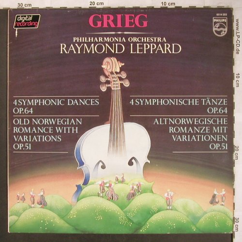 Grieg,Edvard: 4 Symphonic Dances op.64, op.51, Philips(6514 203), NL,  - LP - L8156 - 6,00 Euro