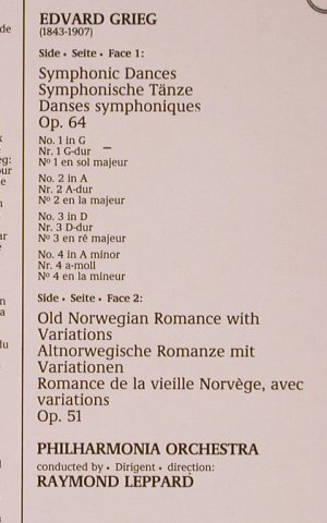 Grieg,Edvard: 4 Symphonic Dances op.64, op.51, Philips(6514 203), NL,  - LP - L8156 - 6,00 Euro