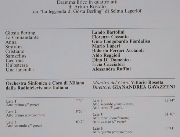 Zandonai,Riccardo: I Cavalieri di Ekebu, Box, Fonit Cetra/MusicaAperta(LMA 3020), I, 1983 - 3LP - L8158 - 15,00 Euro