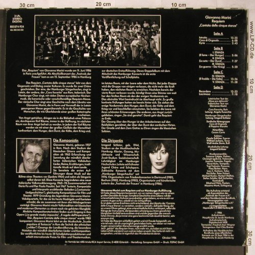 Marini,Giovanna: Requiem, Foc, Aris(805 074-924), D, 1986 - 2LP - L8170 - 9,00 Euro