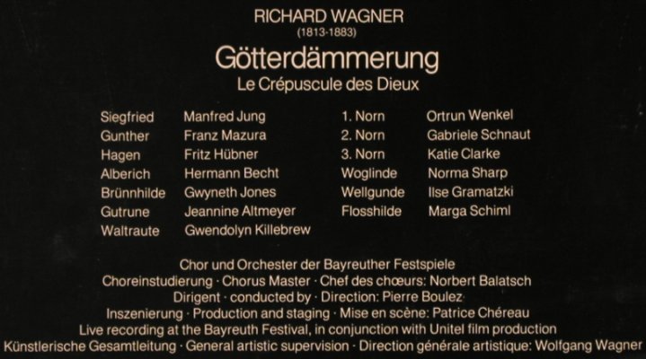 Wagner,Richard: Götterdämmerung,Box, Philips(6769 073), D, 1981 - 5LP - L8198 - 20,00 Euro