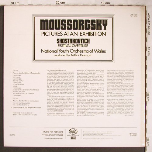 Mussorgsky,Modest / Shostakovitch: Pictures At An Exhibition/Festiv.Ov, MFP(MFP 57009), UK,vg+/m-, 1973 - LP - L8224 - 5,00 Euro