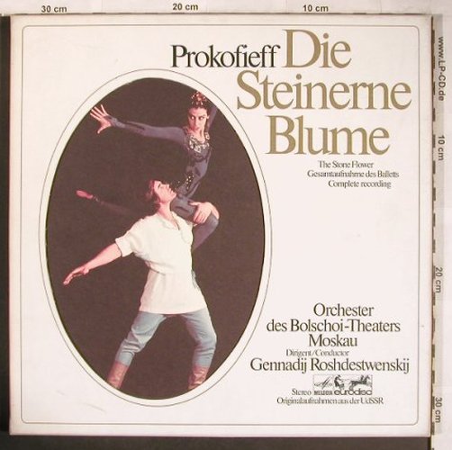 Prokofieff,Serge: Die Steinere Blume, Box, Melodia/Eurodisc (87 952 XFK), D, 1967 Typ: 3LP Best.-Nr.: L8229 Preis: 15,00 Euro