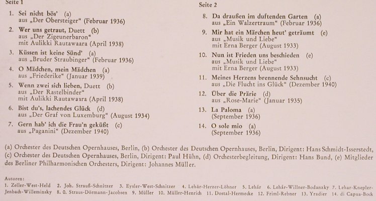 Anders,Peter: Unsterbliche Operettenmelodien, Telefunken(HT-P 515), D,  - LP - L8241 - 6,00 Euro