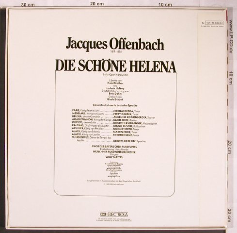 Offenbach,Jacques: Die Schöne Helena,Box, EMI(157-45 823/33), D,  - 2LP - L8254 - 12,50 Euro