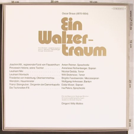 Straus,Oscar: Ein Walzertraum,Box, EMI(C 163-29 041/2), D, 1971 - 2LP - L8261 - 12,50 Euro
