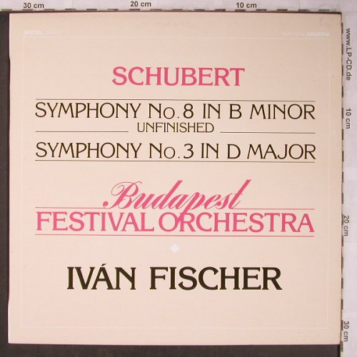 Schubert,Franz: Symphony No.8 & 3 -Unfinished -D759, Hungaroton (SLPD 12 616), H, 1984 Typ: LP Best.-Nr.: L8303 Preis: 7,50 Euro