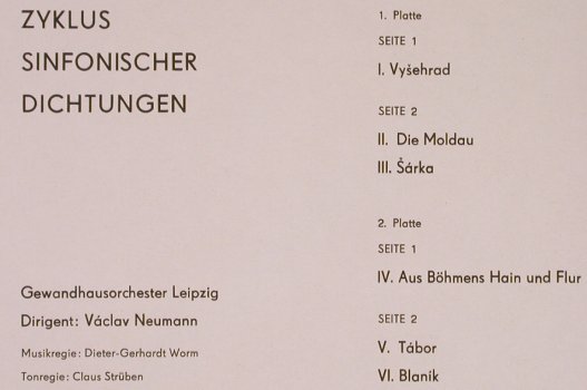 Smetana,Friedrich: Mein Vaterland, Foc, Eterna(8 25 931-932), DDR, 1973 - 2LP - L8312 - 7,50 Euro
