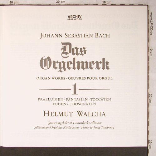 Bach,Johann Sebastian: Das Orgelwerk 1, Box, Archiv(2722 002), D,  - 8LP - L8342 - 30,00 Euro