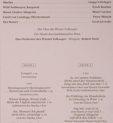 Stolz,Robert: Frühlingsparade, Sonderauflage, Ariola(26 552-0), D, Ri, 1989 - LP - L8352 - 6,00 Euro