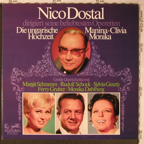 Dostal,Nico: dirigiert s. beliebtesten Operetten, Eurodisc(80 585 XDE), D, Foc,  - 2LP - L8354 - 7,50 Euro