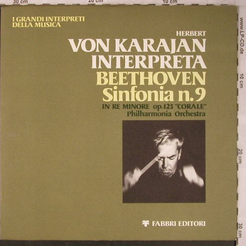 Karajan,Herbert von: Beethoven Sinfonia n.9,Foc Booklet, Fabbri Editori GIM-01 (310045), I,vg+/m-, 1970 Typ: LP Best.-Nr.: L8390 Preis: 9,00 Euro