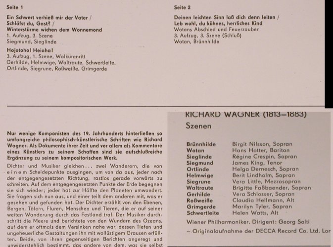 Wagner,Richard: Die Walküre-Szenen, Eterna(8 25 930), DDR, 1969 - LP - L8416 - 6,00 Euro