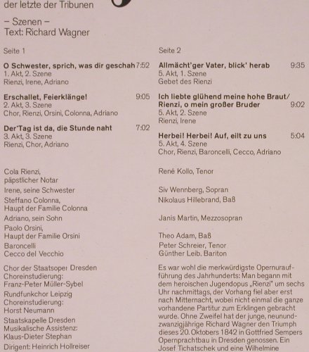 Wagner,Richard: Rienzi-Szenen, Eterna(8 26 663), DDR, 1977 - LP - L8421 - 5,00 Euro