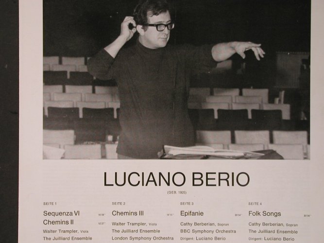 Berio,Luciano: Sequenza VI/Chemins II/Epifanie/Fol, RCA(RK 11530/1-2), D, 1972 - 2LP - L8470 - 22,50 Euro